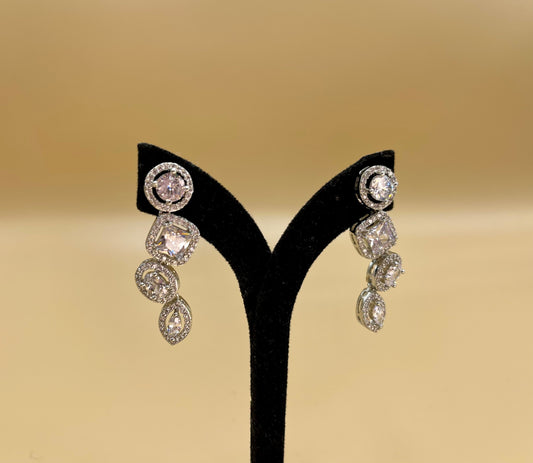 Asymmetric Silver Earrings - Fergadot London