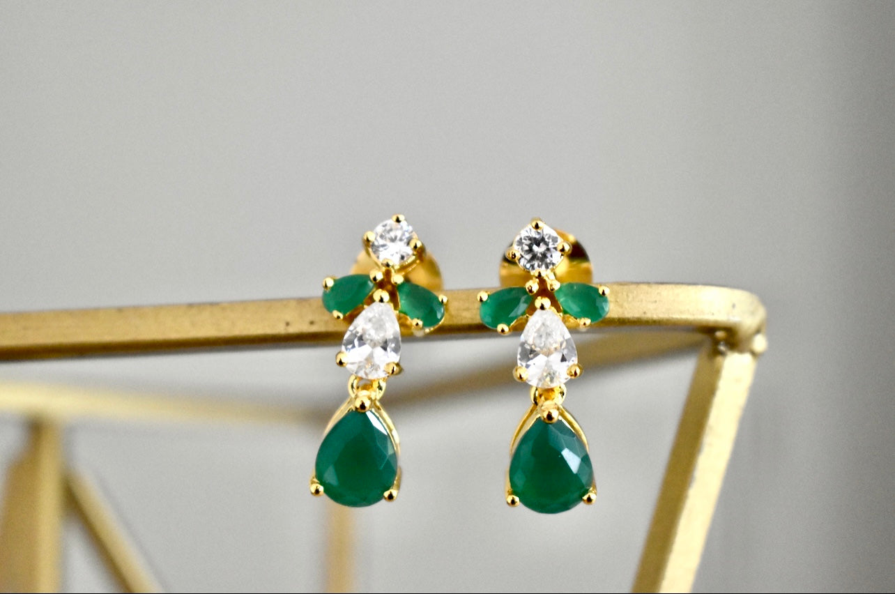 Green Pear Earrings - Fergadot
