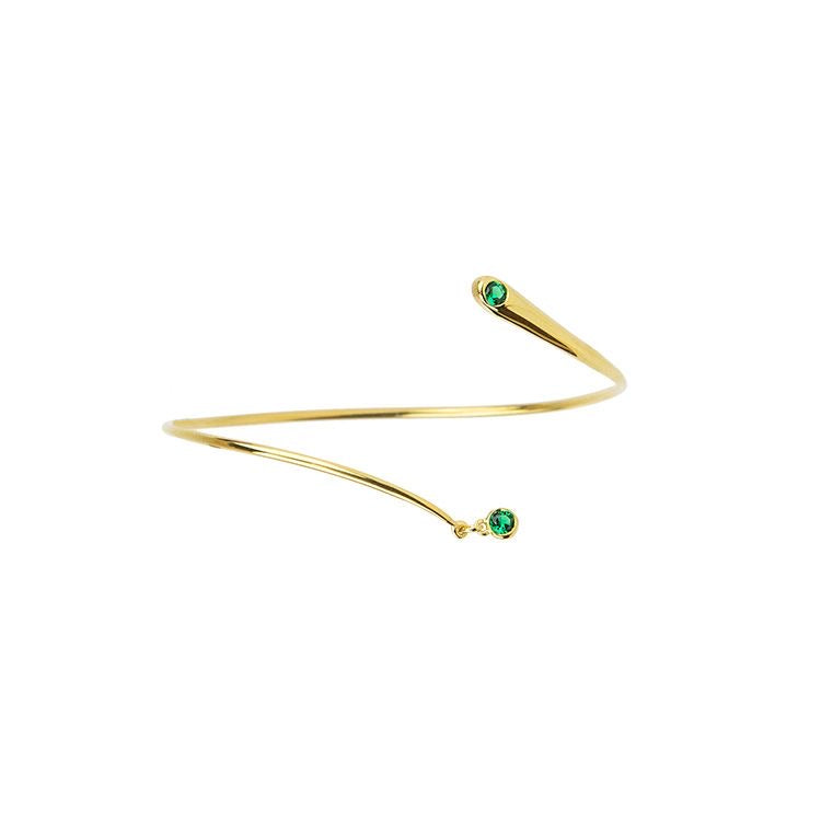 Elegant Green CZ Bracelet - Fergadot